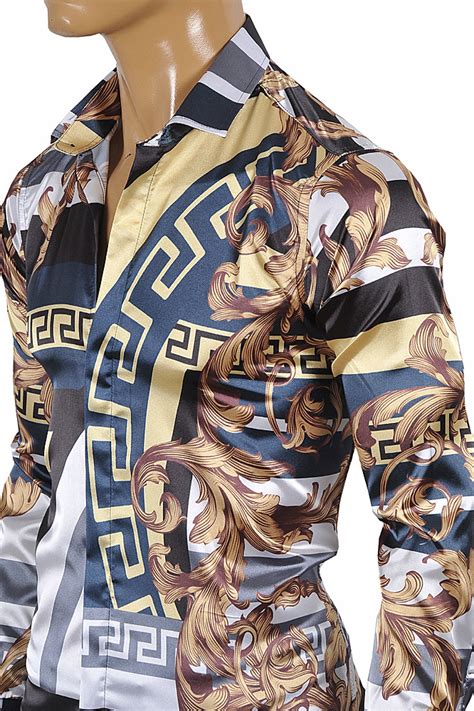 versace shirt men|versace collection men shirt sale.